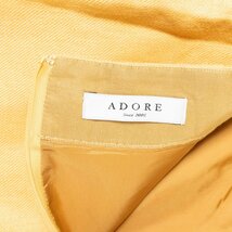 ADORE ミニスカート アドーア リネンスカート 台形 マスタードカラー 麻100% 綺麗め シンプル カジュアル ボトムス 着回し 裏地付 春夏 38_画像6