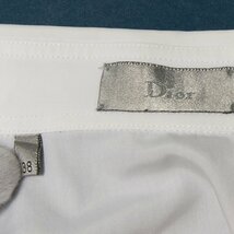 【1円スタート】メール便○ Dior HOMME ディオール ワンポイント刺繍長袖シャツ トップス 綿100％ 比翼 ハイブランド 白 38 イタリア製_画像5