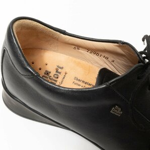 【1円スタート】Finn Comfort フィンコンフォート ドイツ製 レザーシューズ 革靴 婦人靴 5.5 24cm相当 ブラック レースアップ レザー 無地の画像10