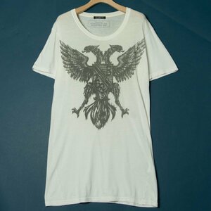 【1円スタート】メール便○ BALMAIN バルマン 2012 クルーネック半袖Tシャツ トップス 綿100％ ハイブランド オフ白 S フランス製