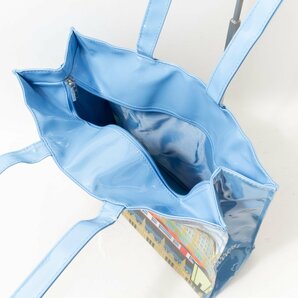 タグ付き 未使用 Harrods ハロッズ ショルダートートバッグ 水色 スカイブルー ロンドン柄 可愛い おしゃれ カジュアル レディース 鞄の画像7