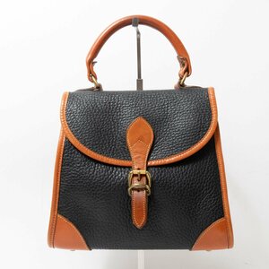 【1円スタート】DOONEY&BOURKE ドゥーニー＆バーク U.S.A製 レザーバッグ ハンドバッグ ダークネイビー ブラウン 本革 レザー カジュアル