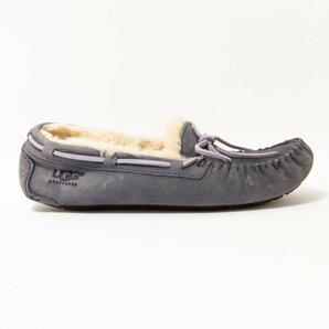 【1円スタート】UGG Australia アグ オーストラリア 5612 Dakota ダコタ モカシン スリッポン シューズ レザー 24cm パープルネイビー系の画像1