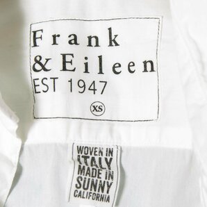 【1円スタート】メール便○ Frank&Eileen フランクアンドアイリーン BARRY 長袖シャツ ブラウス トップス 綿100％ 定番 白 無地 XS USA製の画像5