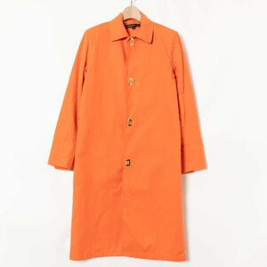 [1 jpy start ]RALPH LAUREN Ralph Lauren turn-down collar coat spring coat outer cotton coating material orange S USA made 