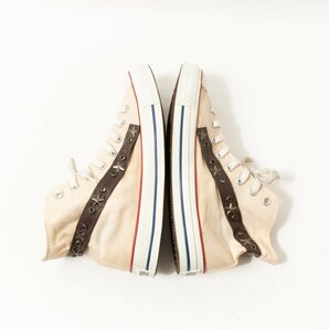 【1円スタート】CONVERSE コンバース ALL STAR オールスター ハイカット スニーカー オフホワイト 27.5cm スタッズ メンズ カジュアル 靴の画像6