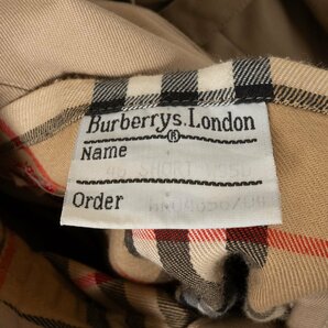 【1円スタート】英国製 Burberrys バーバリー ライナー付きトレンチコート アウター 46 ポリエステル/ウール トラッド ベージュ メンズの画像8