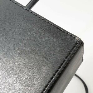 【1円スタート】ZARA ザラ ショルダーバッグ ブラック 黒 シルバー 合成皮革 レディース 斜め掛け スクエア ミニトランク 小さめ bag 鞄の画像9