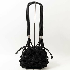 Edie Tokyo Eddie to-kyo-2WAY shoulder bag handbag pouch type leather net . black black series casual clean . lady's 