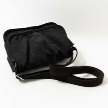 kipling キプリング ショルダーバッグ ポシェット クロスボディバッグ 肩掛け鞄 斜め掛け ポリエステル ブラック 黒系 シンプル 婦人 鞄_画像3