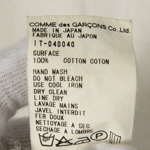 メール便◯ COMME des GARCONS HOMME コムデギャルソン 半袖 Tシャツ クルーネック 白/ホワイト コットン100％ メンズ 春夏 トップスの画像9