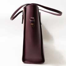 CHARLES & KEITH チャールズ＆キース ショルダーバッグ トートバッグ 肩掛け鞄 合皮 パープル系 キレイめ エレガント シンプル レディース_画像4