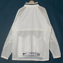 NIKE ナイキ サイズXL ジップアップ ジャケット 白/ホワイト ポリエステル100％ 薄手 リップストップ メンズ スポーツ アウター 春夏_画像2