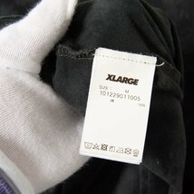 XLARGE エクストララージ サイズM 長袖 Tシャツ クルーネック プルオーバー 総柄 チャコール系 コットン100％ メンズ ストリート トップス_画像6