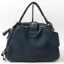 NOLITA LABORATORY 2WAYバッグ ノリータラボラトリー ハンドバッグ ショルダーバッグ ネイビー ゴールド金具 綺麗め ポリ bag レディース_画像1