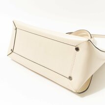 GIANNI CHIARINI ジャンニ キアリーニ 2WAY ショルダーバッグ ハンドバッグ アイボリー レザー 本革 イタリア製 レディース 斜め掛け bag_画像5