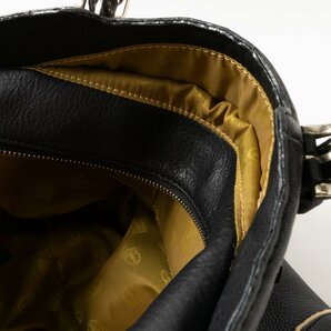 TOPKAPI ハンドバッグ トプカピ トートバッグ 手持ち 肩掛け ブラック ステッチ ファスナー開閉 綺麗め シンプル bag 鞄 婦人 レディースの画像7