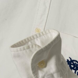 メール便◯ Polo RarphLauren ポロラルフローレン サイズM 長袖 シャツ 刺繍 コットン100％ 白/ホワイト メンズ 春夏 カジュアル トップスの画像7