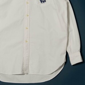 メール便◯ Polo RarphLauren ポロラルフローレン サイズM 長袖 シャツ 刺繍 コットン100％ 白/ホワイト メンズ 春夏 カジュアル トップスの画像4
