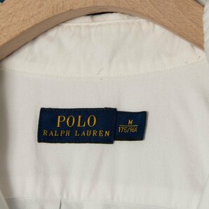 メール便◯ Polo RarphLauren ポロラルフローレン サイズM 長袖 シャツ 刺繍 コットン100％ 白/ホワイト メンズ 春夏 カジュアル トップスの画像8