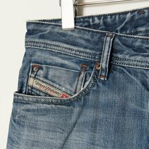 DIESEL Industry ディーゼル インダストリー サイズW29 L30 デニムパンツ ジーンズ ジパン USED加工 ダメージ コットン100％ インディゴ_画像3