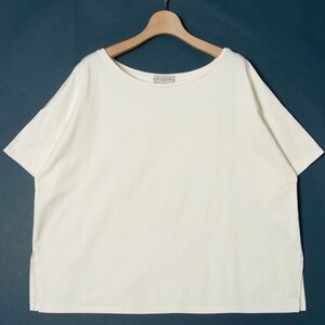 【1円スタート】メール便○ Deuxieme Classe ドゥーズィエムクラス オーバーサイズ半袖Tシャツ カットソー 綿 厚地 ホワイト 白 無地