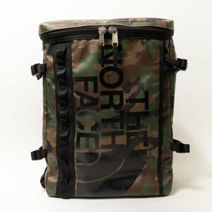 【1円スタート】THE NORTH FACE ノースフェイス NM81630 BC Fuse Box 2 リュックサック バックパック 箱型 PC収納 定番 迷彩柄 カーキ