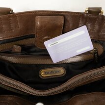 Botkier ボトキエ 2way ショルダーバッグ 斜めがけ ハンドバッグ 手提げ ブラウン レザー 本革 マグネット開閉 カジュアル 多収納 鞄_画像7