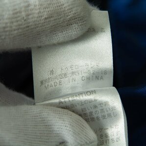 TOMORROWLAND collection トゥモローランド シャドーストライプ スーツ シングル 2ボタン 背抜き ストレートパンツ 毛100％ 紺 39/36 春夏の画像9