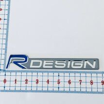 ボルボ R DESIGN R-DESIGN 92mm フロントグリル エンブレム バッヂ ステッカー　アール デザイン R-デザイン Rデザイン ポールスター _画像3