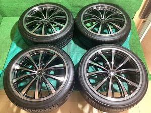 weds レオニス 19x8.0JJ +35 5H PCD114.3 ZEETEX HP3000Vfm EC202 225/40ZR19 23年製 夏タイヤ・アルミホイール 4本セット 風 EM