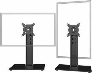 シングルLCDコンピュータモニター、独立型スタンドスタンド、13 &#34;〜32&#34;画面用、回転式、高さ調節可能、回転 HT05B-201