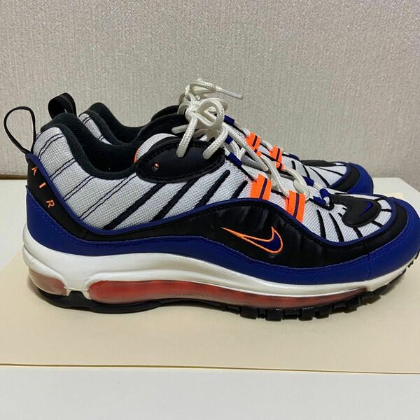 NIKE スニーカー ナイキ AIR MAX NIKE AIR MAX 98 WHITE/DEEP ROYAL-BLUE