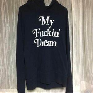 My Fuckin DreamパーカーネイビーMサイズ