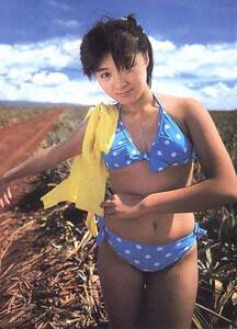 ▽彡長山洋子　くびれブルー美乳　A1サイズ・ポスター