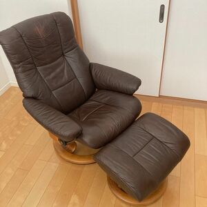 エコーネス 茶色 EKORNES オットマン付