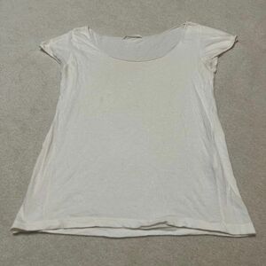 LOWRYSFARM ローリーズファーム Tシャツ レディース オフホワイト カットソー コットン 半袖 トップス 白 ホワイト