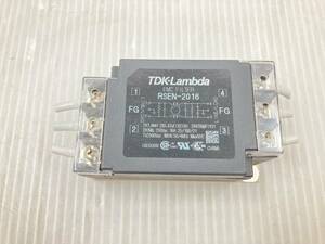 複数入荷　●TDK-Lambda 　ノイズフィルター　RSEN-2016　中古品