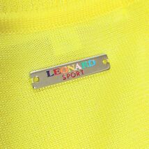 レオナール　LEONARD　トップス　チュニック　花柄　Tシャツ　黄色　カンカン かりゆしウェア　レディーストップス　シャツ　ハワイアン_画像7