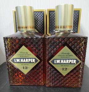 ★送料無料★終売品 I.W.HARPER IWハーパー 12年 2本セット（750ml）※化粧箱付 麒麟麦酒株式会社