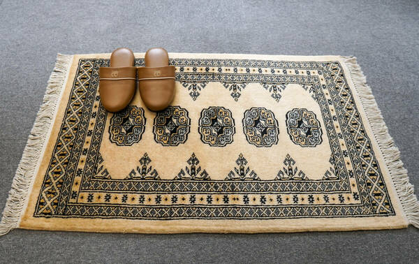95×63cm トルクメン ボハララグ 手織り絨毯