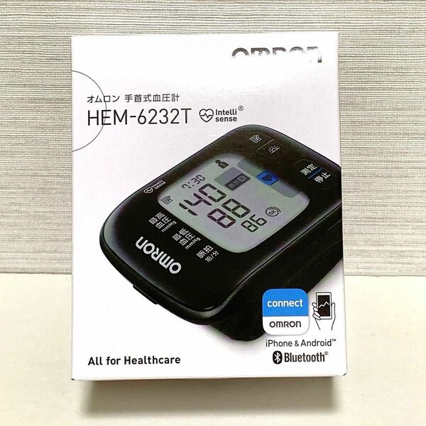 【新品・未使用】HEM-6232T 手首式血圧計 Bluetooth オムロン OMRON ブラック