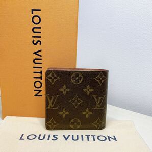 A069【美品】LOUIS VUITTON ルイヴィトン モノグラム ポルトフォイユマルコ 小銭入れ付 二つ折り財布 ウォレット M62288/VIOOIOの画像2