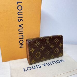 A073【外観極美品】LOUIS VUITTON ルイヴィトン モノグラム ポルトモネ ビエ トレゾール L字ファスナー 二つ折り財布 M61730/MI0914の画像2