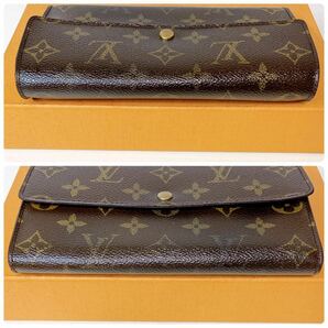 A079【美品】LOUIS VUITTON ルイヴィトン モノグラム ポシェット ポルト モネ クレディ 長財布 二つ折り財布 ウォレット M61725/MB1013の画像6