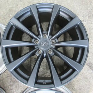 【インフィニティ】希少 INFINITY 純正ホイール 19X8.5J+43 9.0J+45 5/114.3 【マッドブラック塗装】 高品質 特価プライス♪の画像5