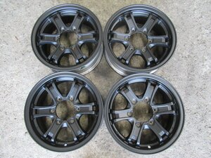 【HiAce　200】15X6J+33　6/139.7　Weds KEELER　【マッドブラック塗装】　JWL-T規格　大特価　♪