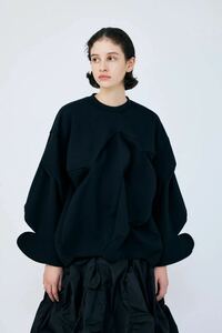 ENFOLD RANDOM-SOLID PULLOVER スウェット ブラウス エンフォルド プルオーバー ニット