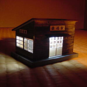 LED照明付きHOサイズ 国鉄広尾線 幸福駅 駅舎模型の画像5
