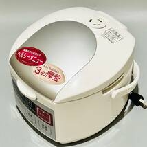 甲MJ17520　クリーニング済　動作確認済　2007年製　3合炊き　シャープ　SHARP　ジャー炊飯器　KS-H59-W　炊飯器　調理機器　白　ホワイト_画像2